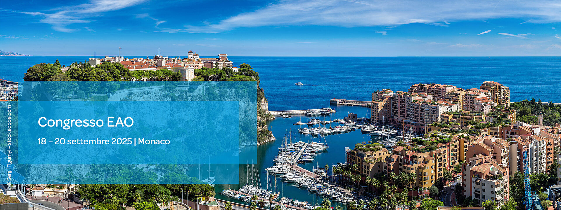 Foto panoramica di Monaco con ampia vista del mare sullo sfondo e porto, montagne e città in primo piano.
